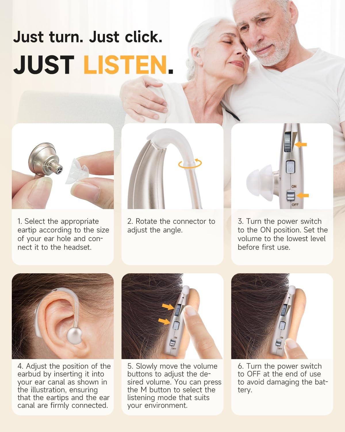Digital Hearing Amplifier By Britzgo Bha-1301 Pack Of 2. Doctor And Audiologist