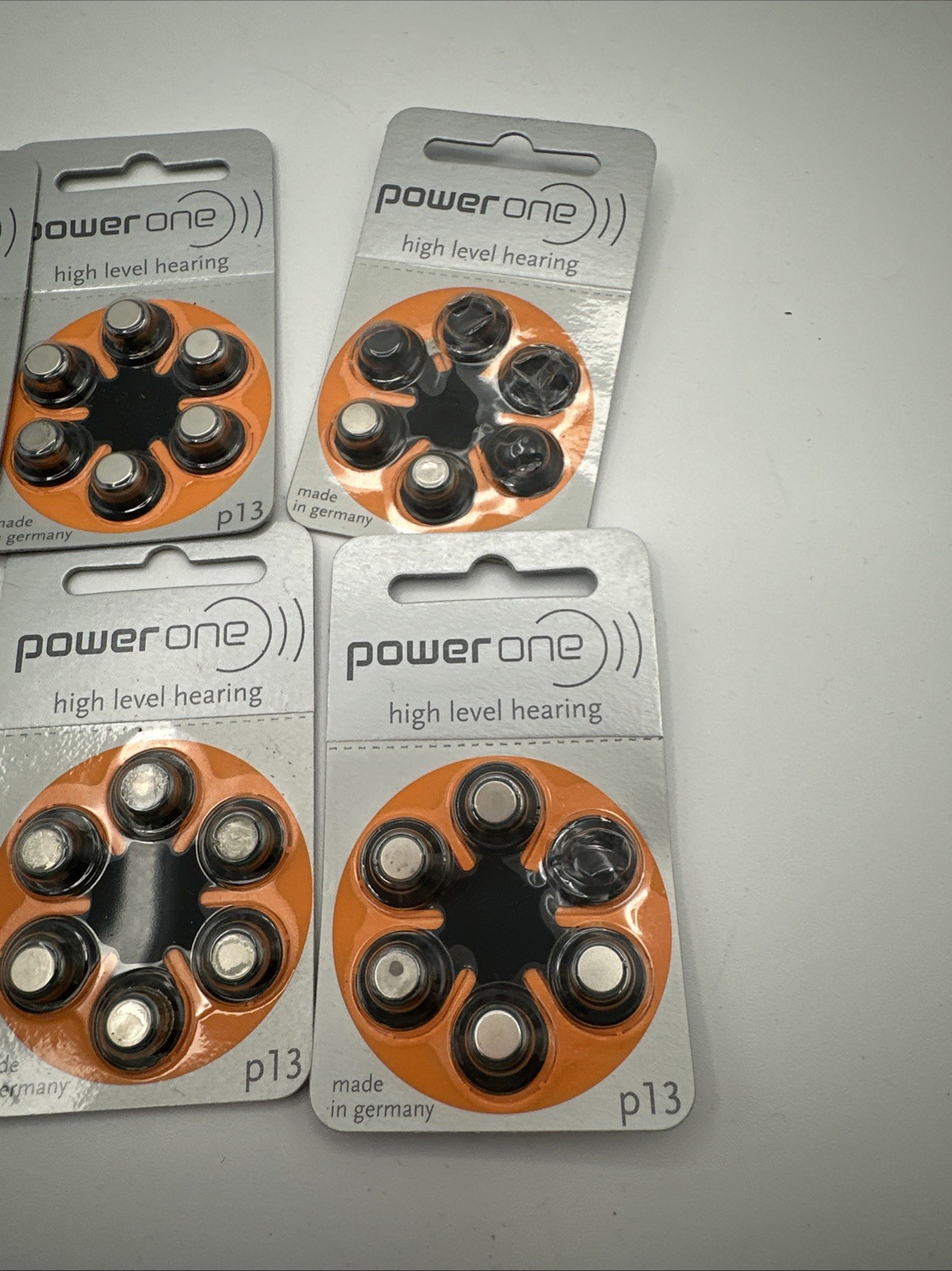 Power One – MERCURY FREE – PR48 P13 Hearing Aid Batteries (31 Pack) EXP 8/15