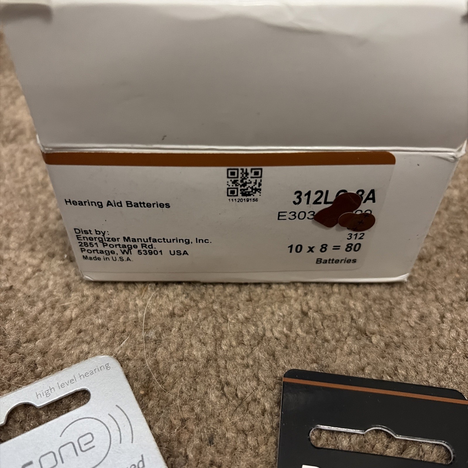 RAYOVAC Loud N’ Clear 312 Hearing Aid Batteries 23 Packs of 8 ea.
