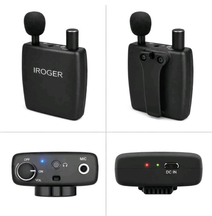 Rechargeable Hearing Amplifier Plastic Compact Personal Sound Device for Seniors