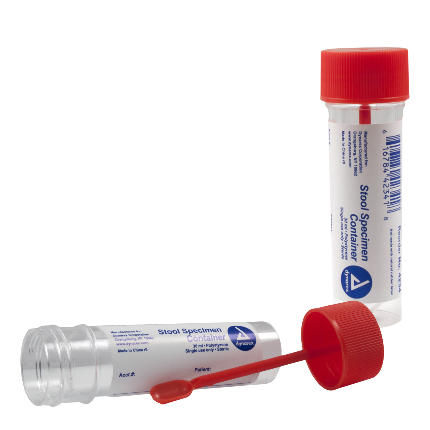 Fecal Collection Stool Container Sterile Sample Specimen Bottle Cup 30ML 20 Pcs&