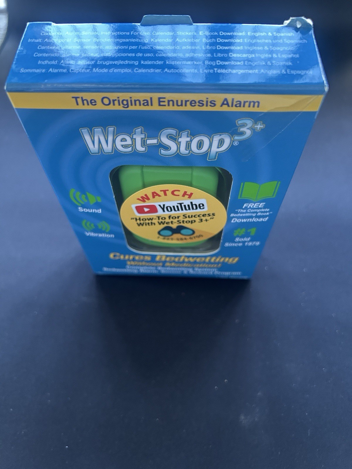 Wet-stop 3+. Cures Bedwetting Without Medication. Complete Bedwetting System.New
