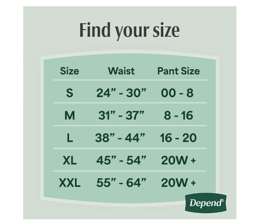 Depend Fresh Protection Adult Diapers for Women Large 72 Count Underwear