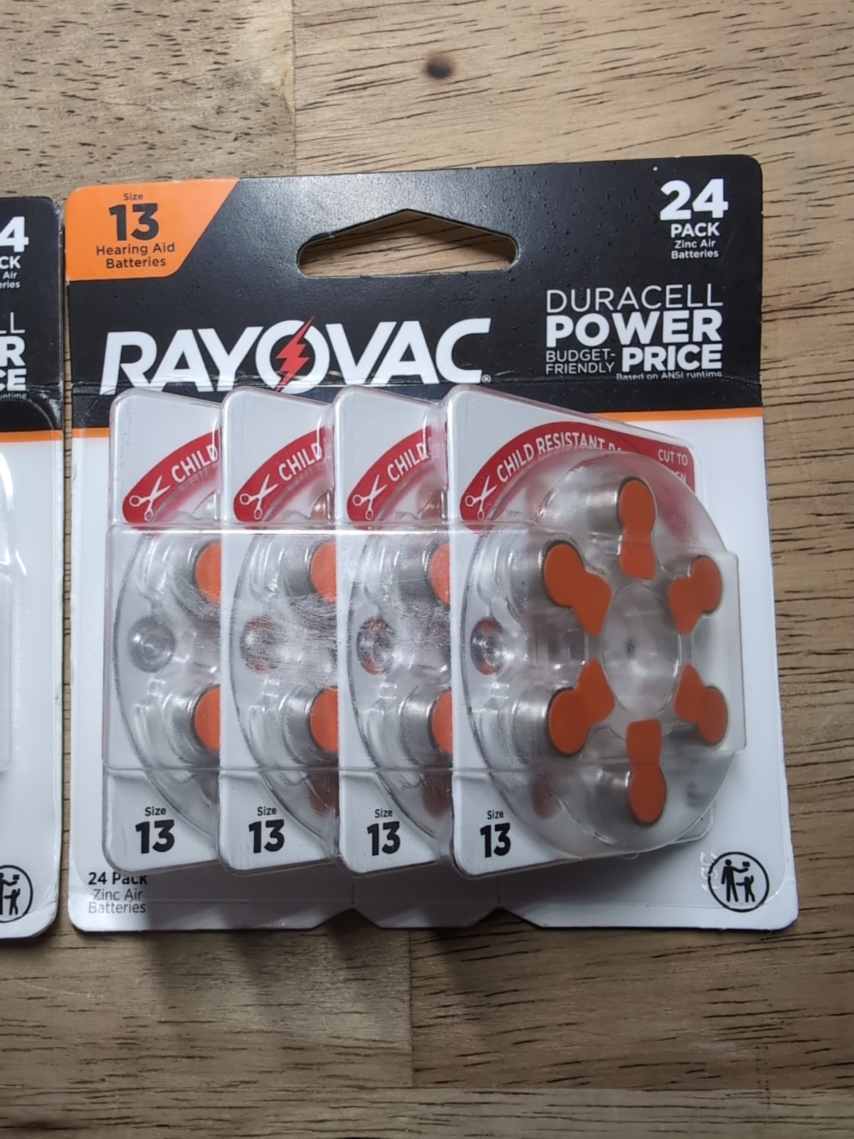 Rayovac Hearing Aid Batteries 2-24 Pack Size 13-Expiration Date Oct 2028 NIB 48