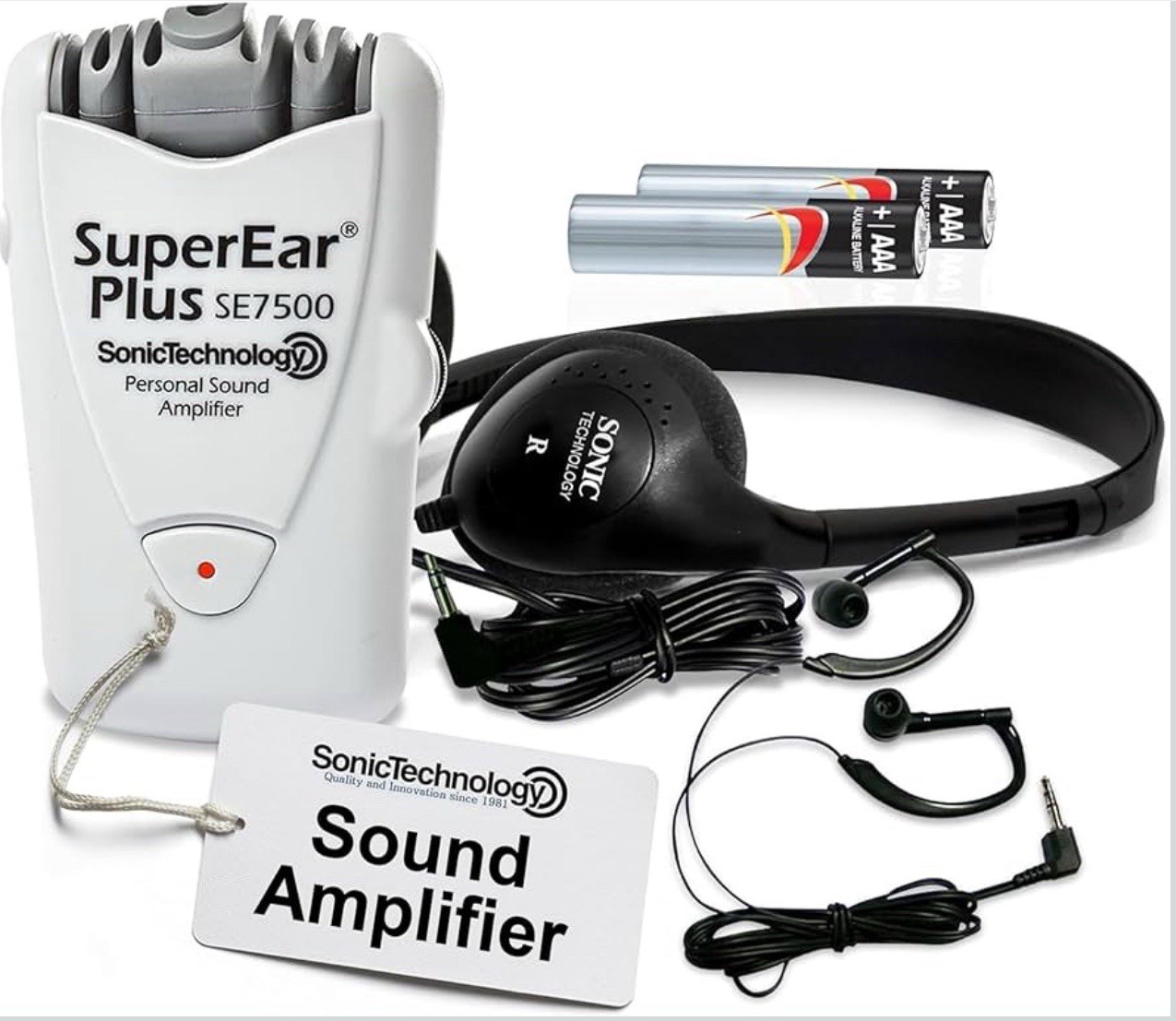 SuperEar Model SE7500 for Seniors&Elderly-Sound Amplifier Listening Device-50dB