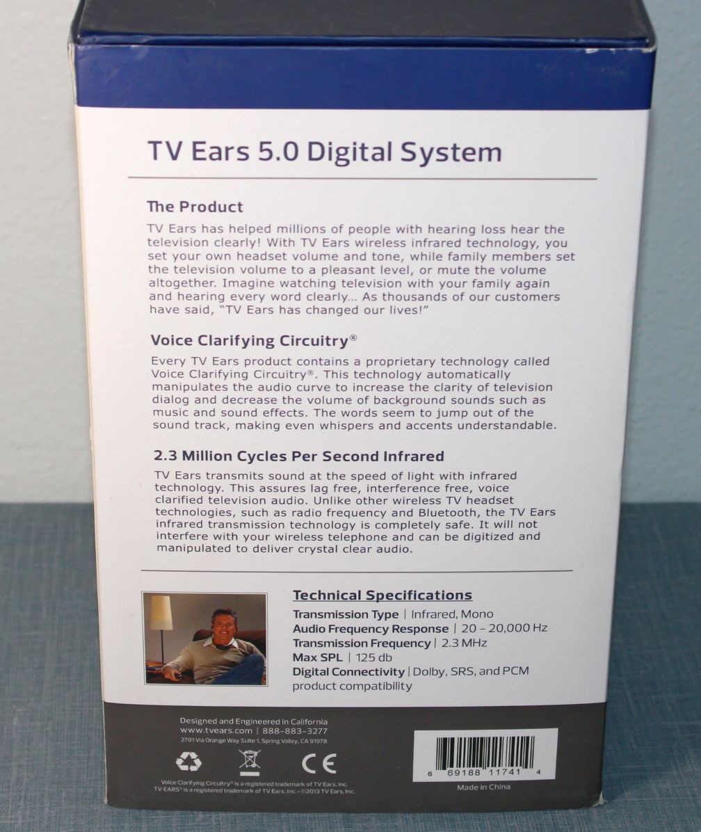 TV Ears version 5.0 Digital – Model: 11741 – Fast Priority Mail Shipping