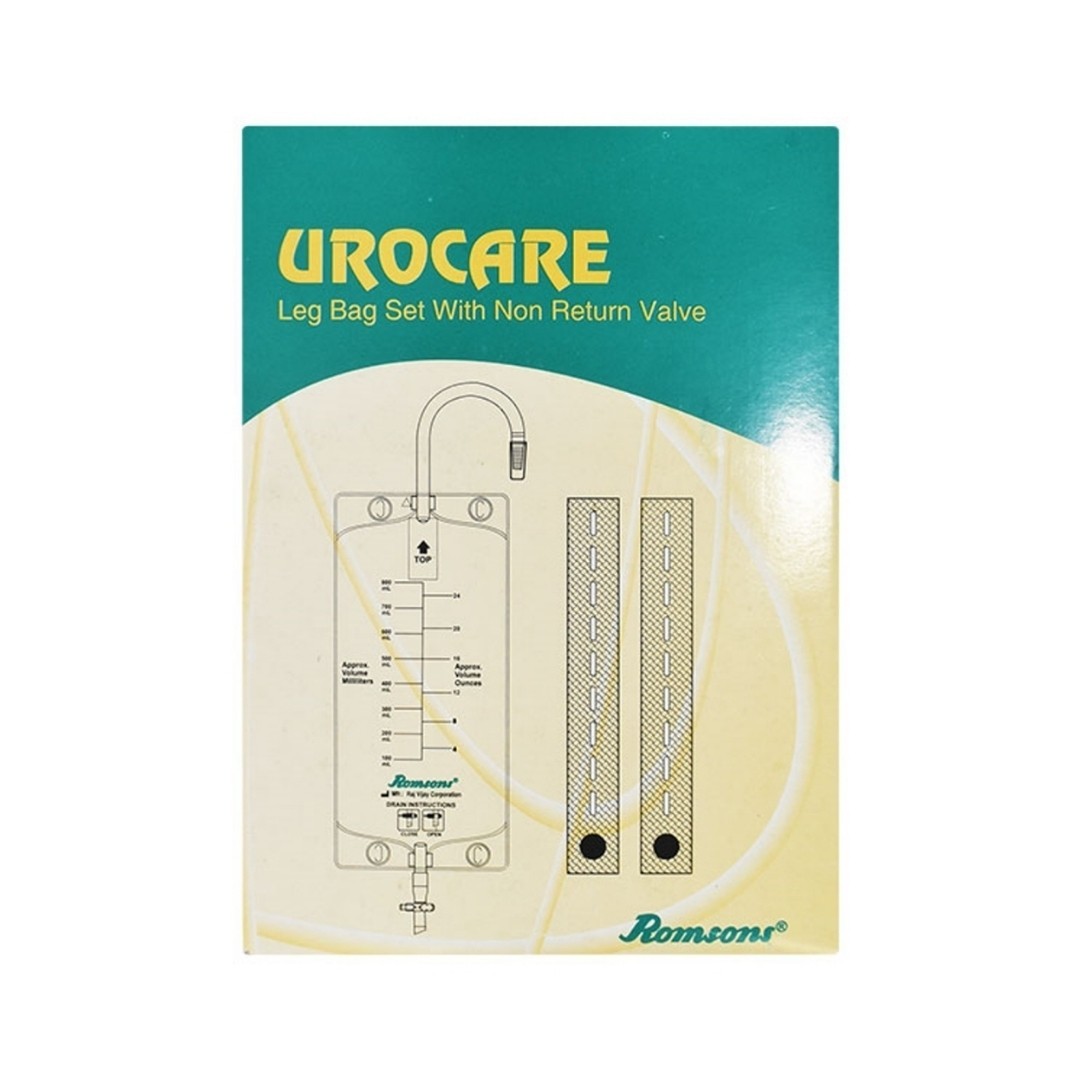 Catheter legbag /Urine drainage legbag/ pack of 3/800ml by ROMSON.