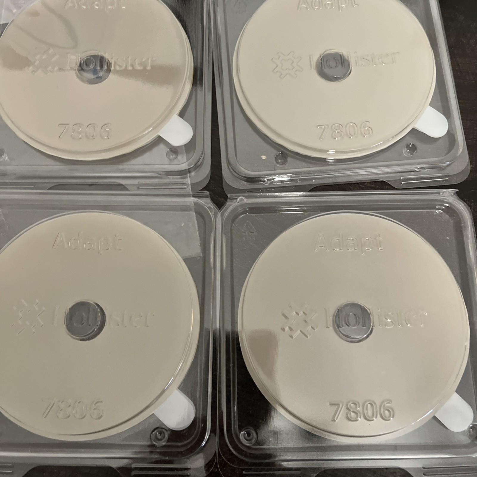 Lot of 4 Loose Hollister Adapt 7806 Ostomy Barrier Ring 4″ 98 mm No Box