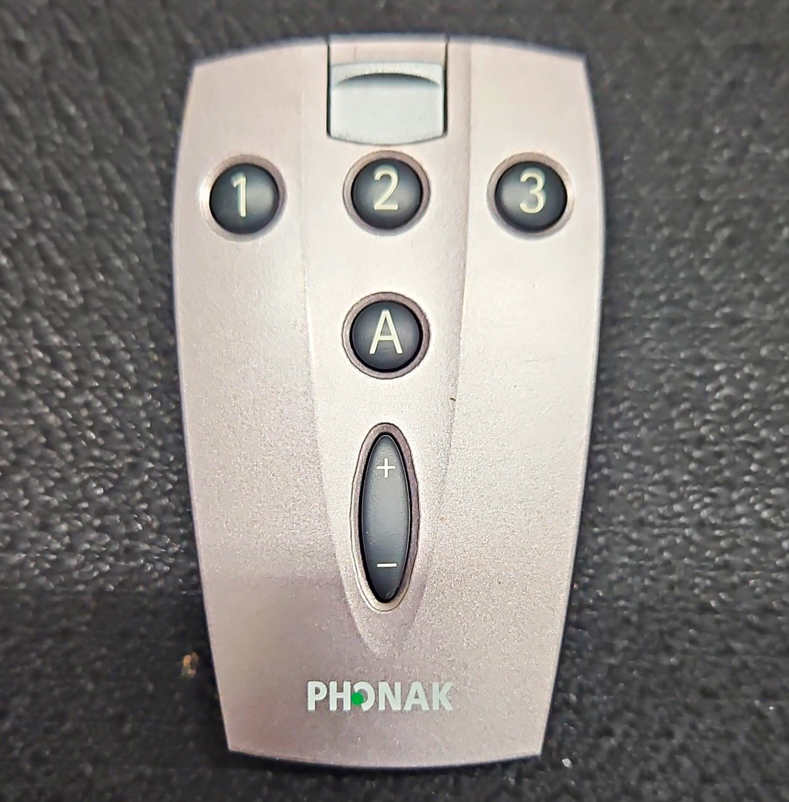 Phonak myPilot Hearing Aid Remote Control, Silver, Compact Portable Plastic