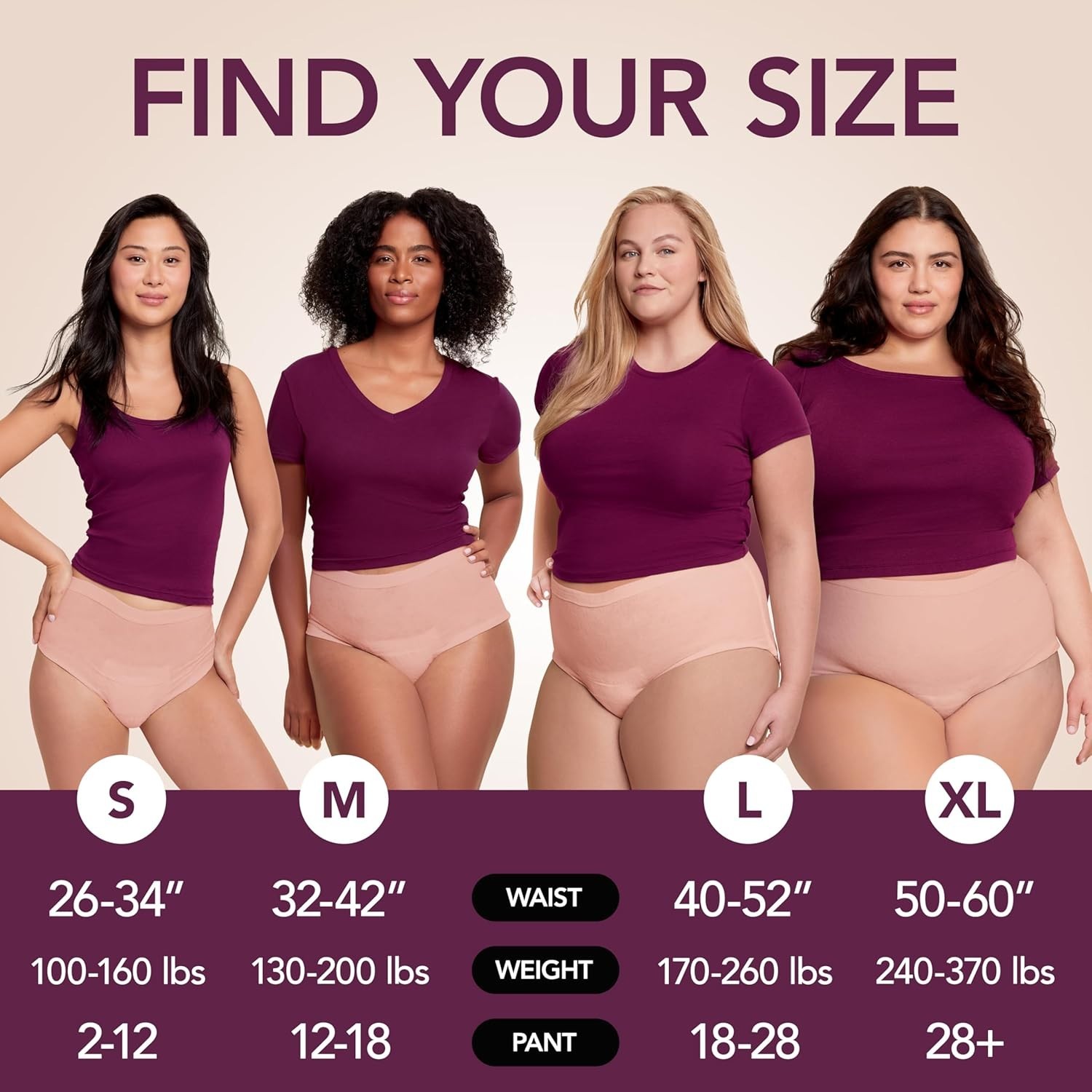 Depend Silhouette Large Adult Diapers for Women, 52 Count – Soft & Comfortable