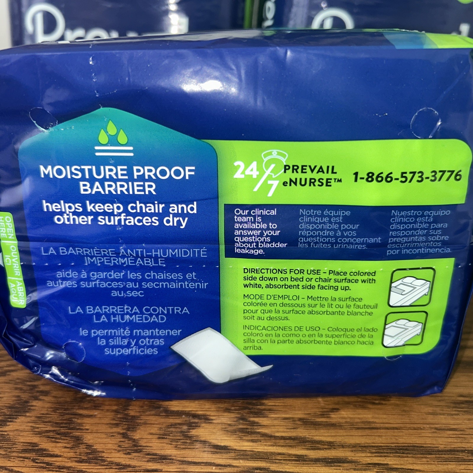 Prevail Total Care Disposable Underpad Fluff 23X36″ – 4 packs of 18 = 72 Pads