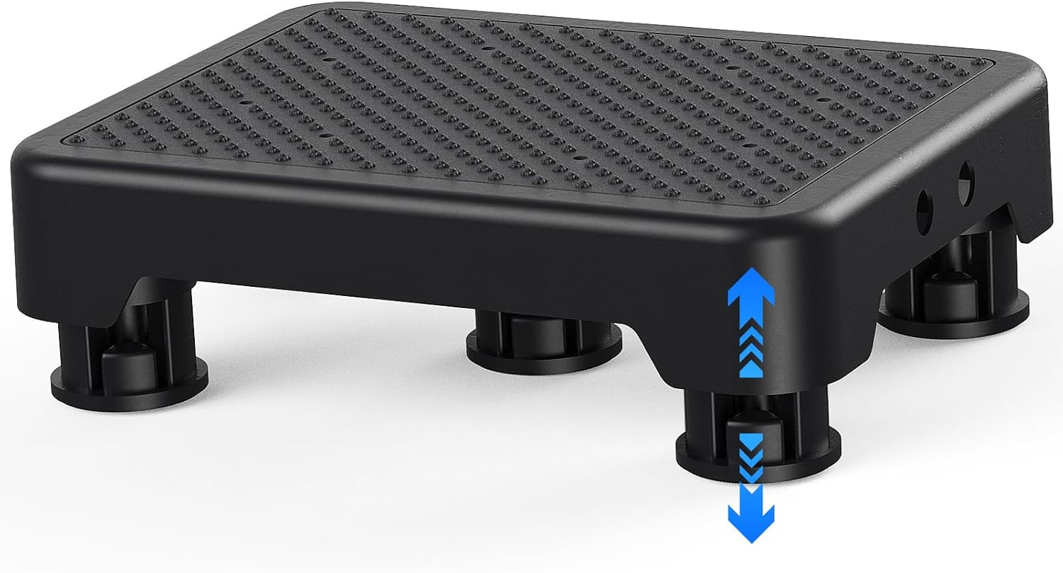 Escalon movil antideslizante negro para adultos mayores interior exterior 600lbs