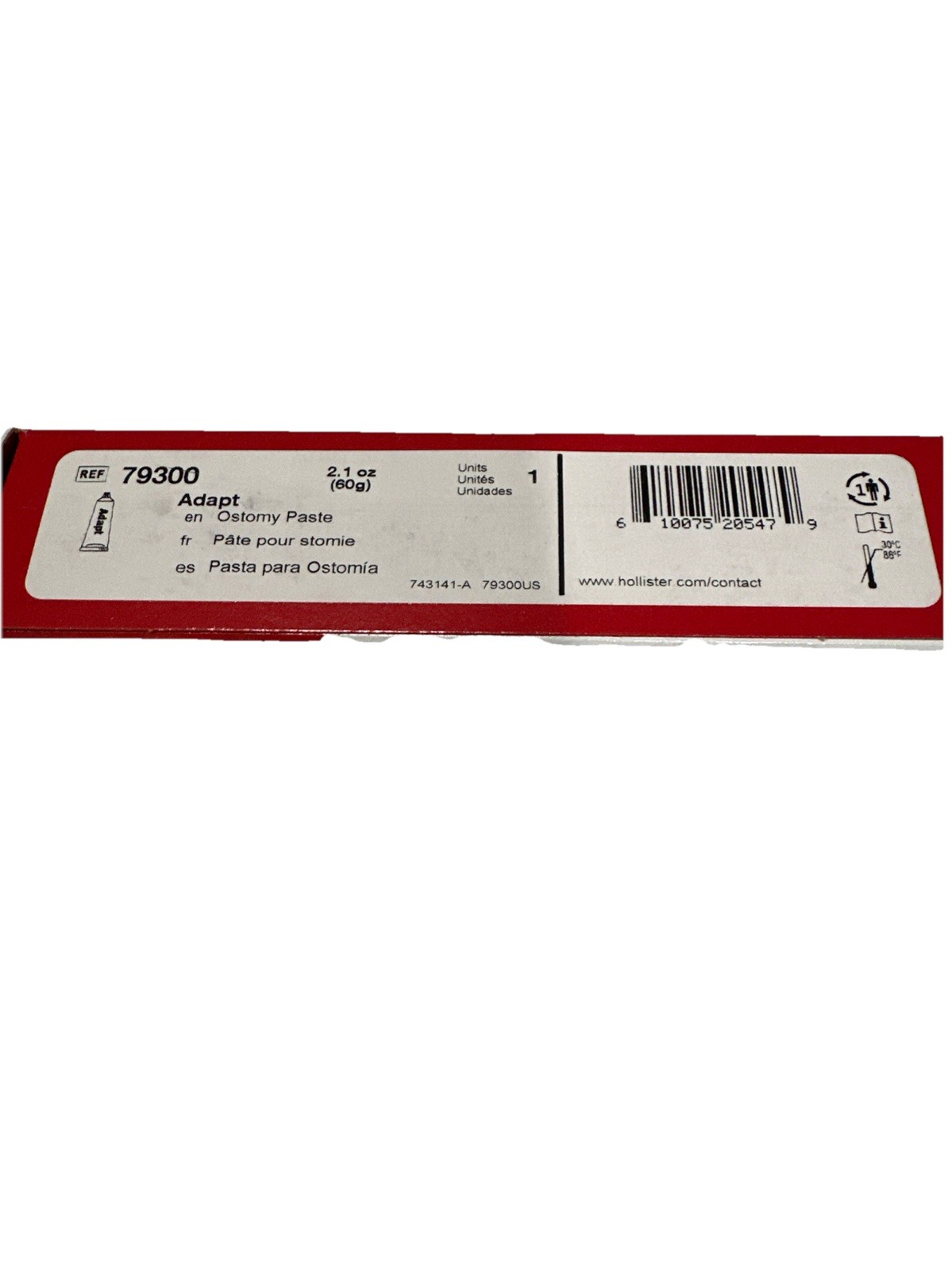 1 Hollister 79300 Adapt 2.1 oz Ostomy Paste