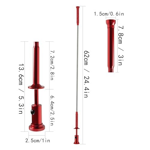 with Magnetic Bright LED Light,24.4in Long Magnetic Claw Grabber Pickup Tool