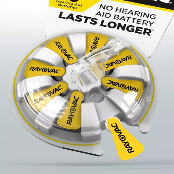 Rayovac Size 10 Long-Lasting Hearing Aid Battery – 8pk