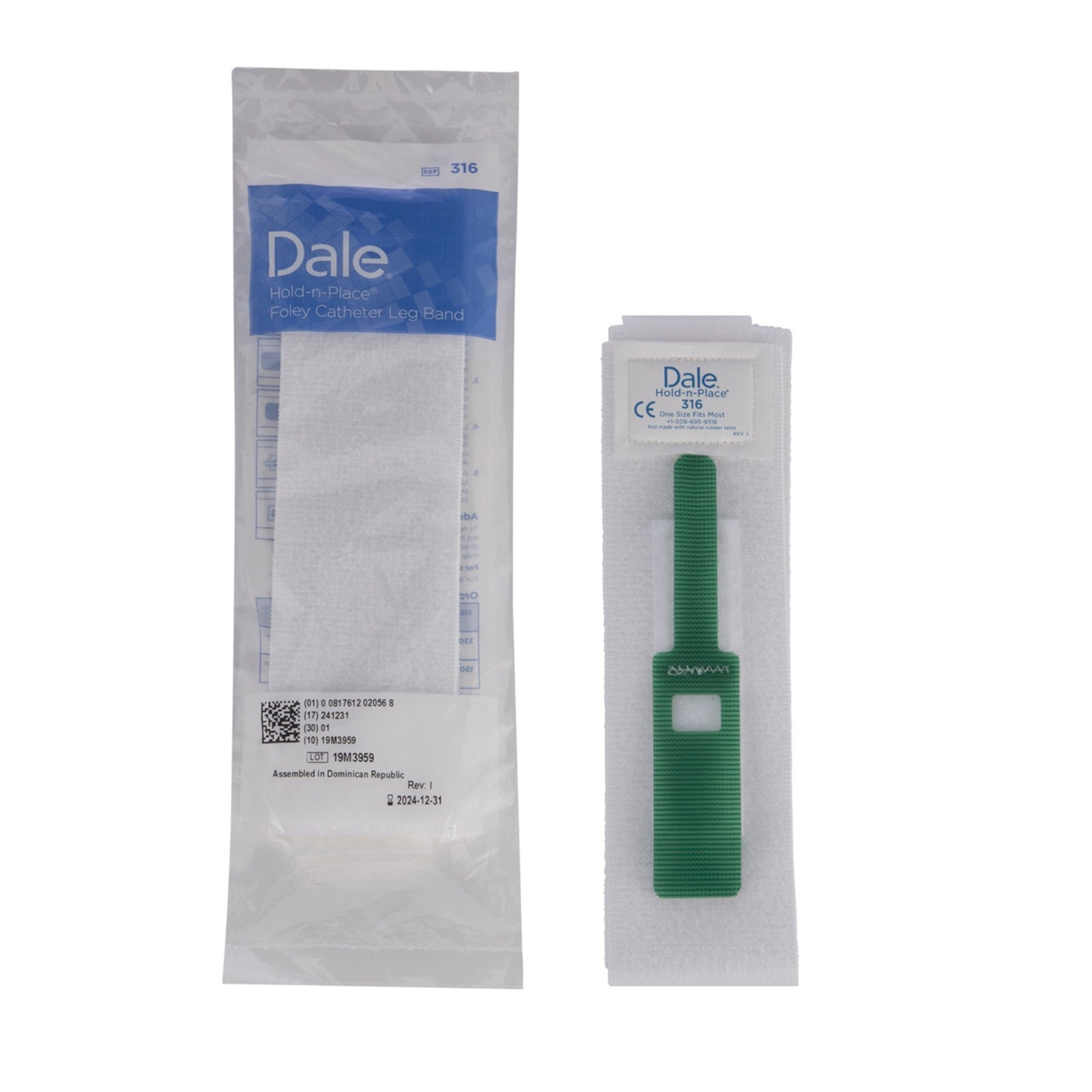 Dale Medical Products Hold-n-Place Leg Strap Fits Up to 30 Inch Legbands 1 Count