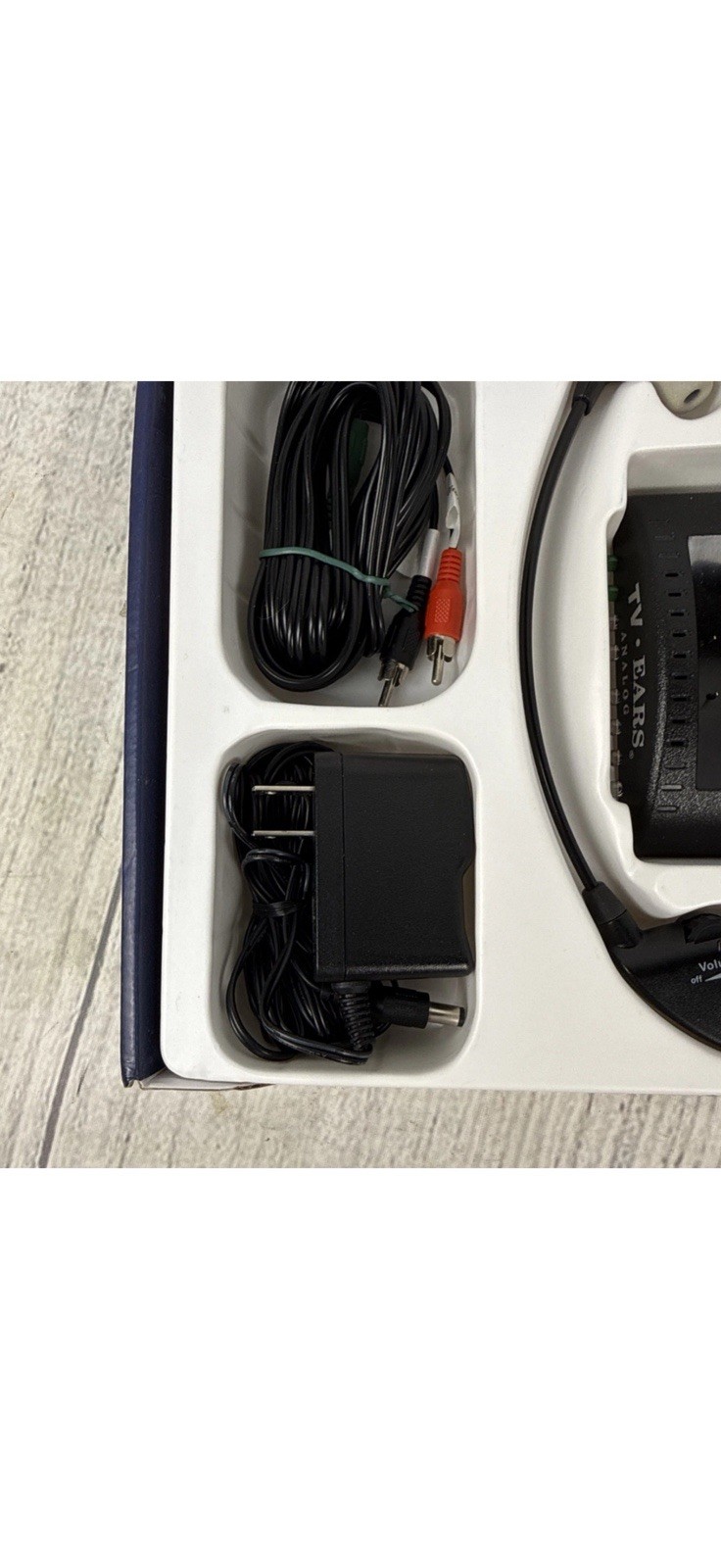 TV Ears 5.0 Analog Wireless Headset Listening System Charging Base, Black Tested