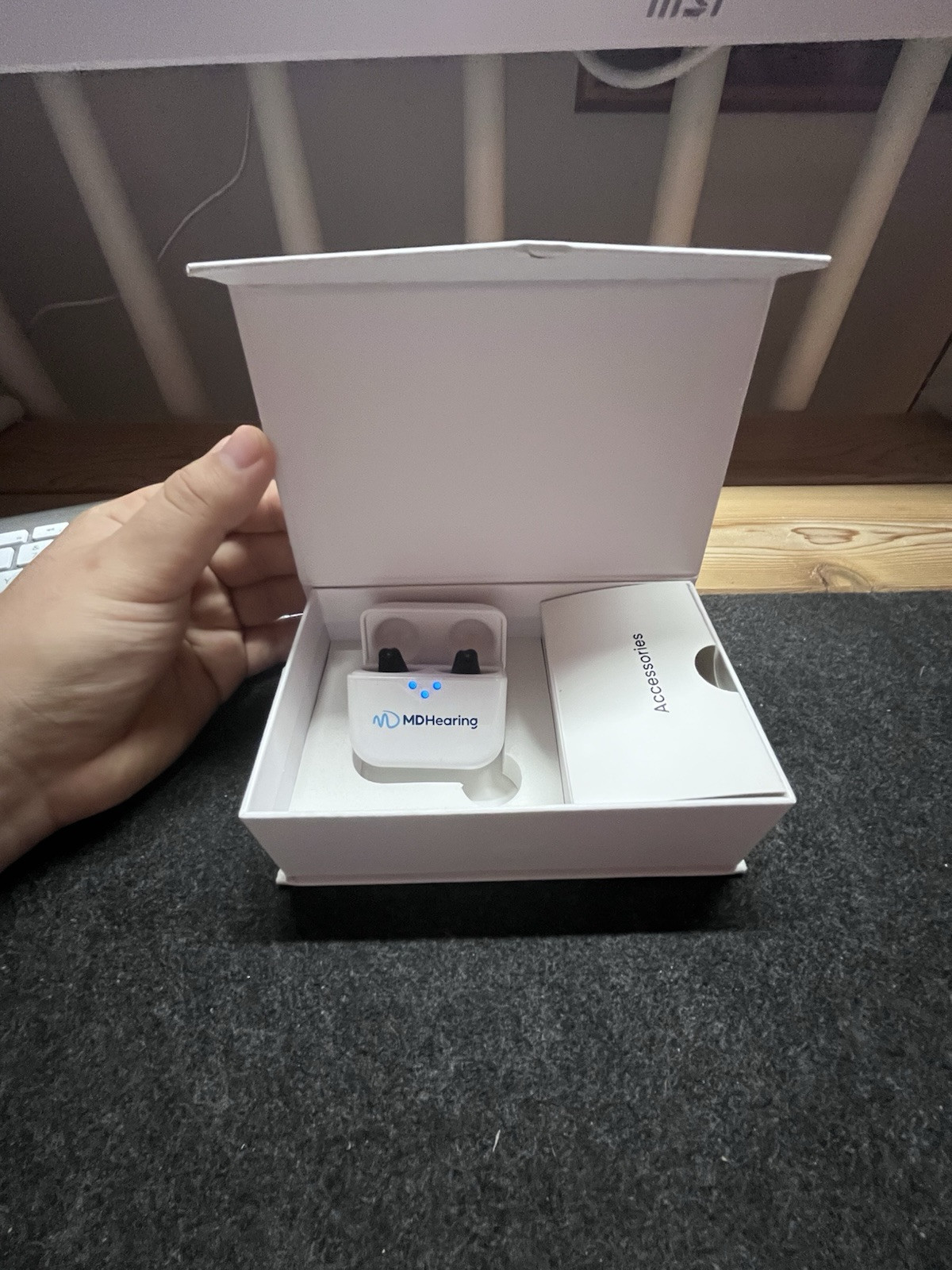 MD Hearing Aids Neo Series R Digital Rechargeable New OPEN BOX Unused!! FREESHIP