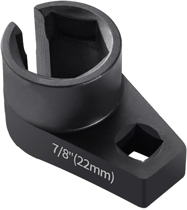 Llave para sensor de oxígeno 3/8 x 7/8 (22mm), acero Cr-Mo 6 puntas con pue