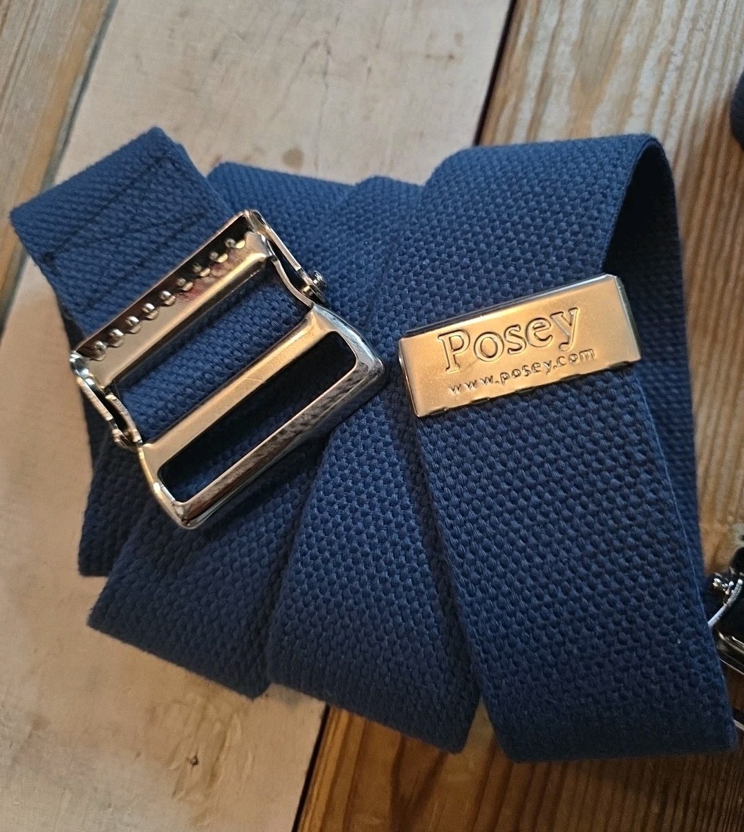 Posey #6528 Standard Transfer Gait Belt Strap Assist Lot Of 3 Navy Blue
