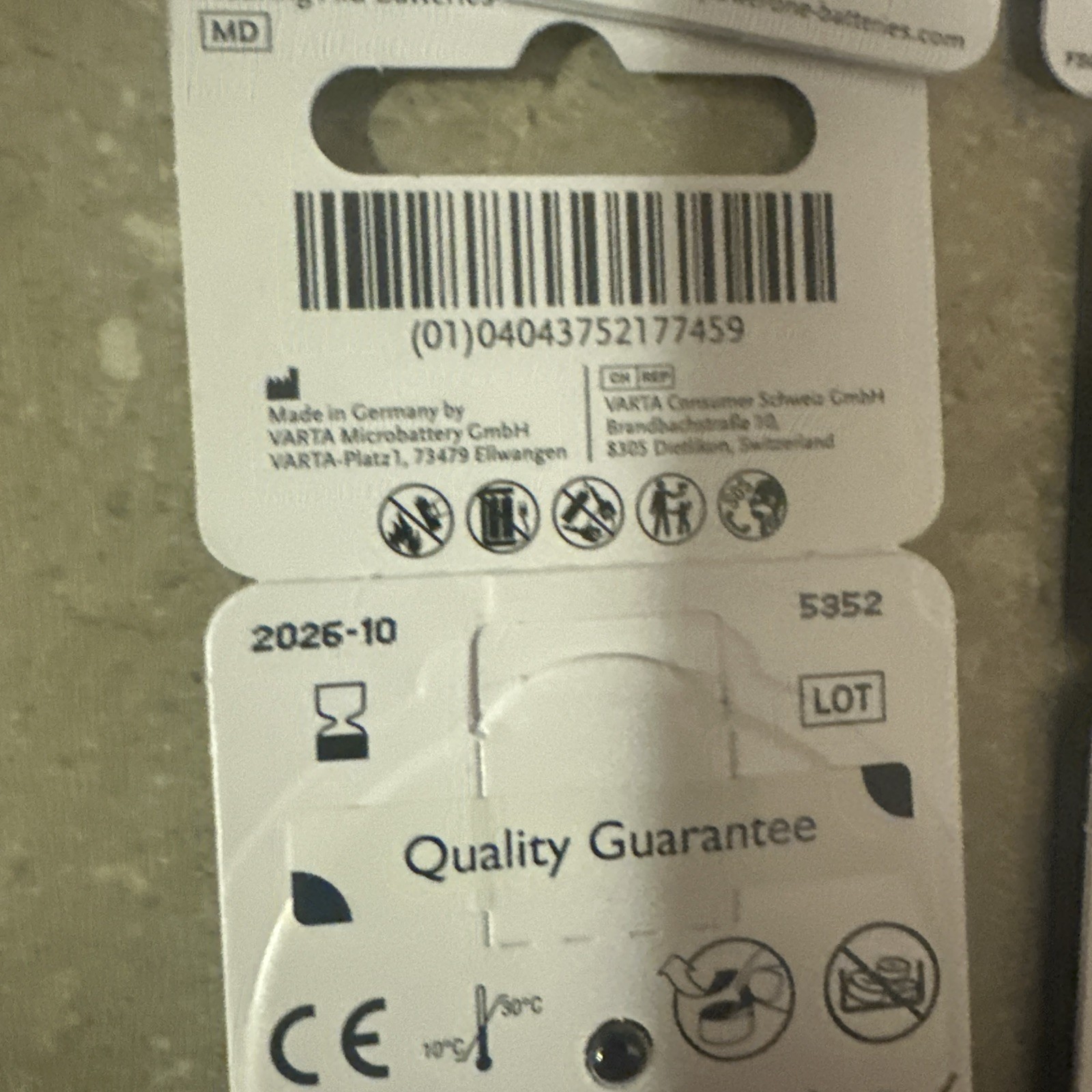 Power One 5 Packs x 6 Mercury Hearing Aid Batteries Size P312-34 Batteries Total