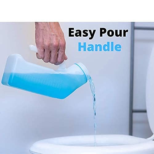 Urinals for Men Spill Proof by PerfectMed (2 Pack) – 32 oz/ 1000 ml | Portabl…