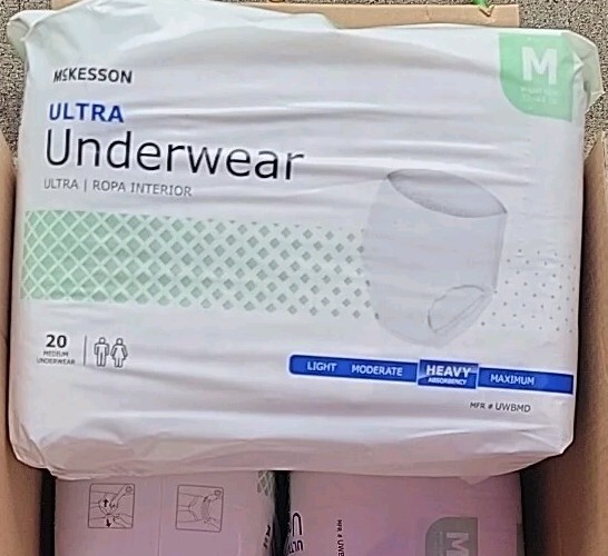 McKesson Ultra Underwear Incontinence Pant – Medium Size (Pack of 20)
