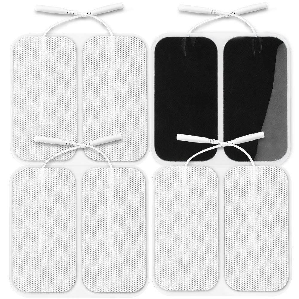 2″ X 4″ TENS Unit Pads 8-Pack, 3rd Gen Latex-Free Rectangular Replacement Pads