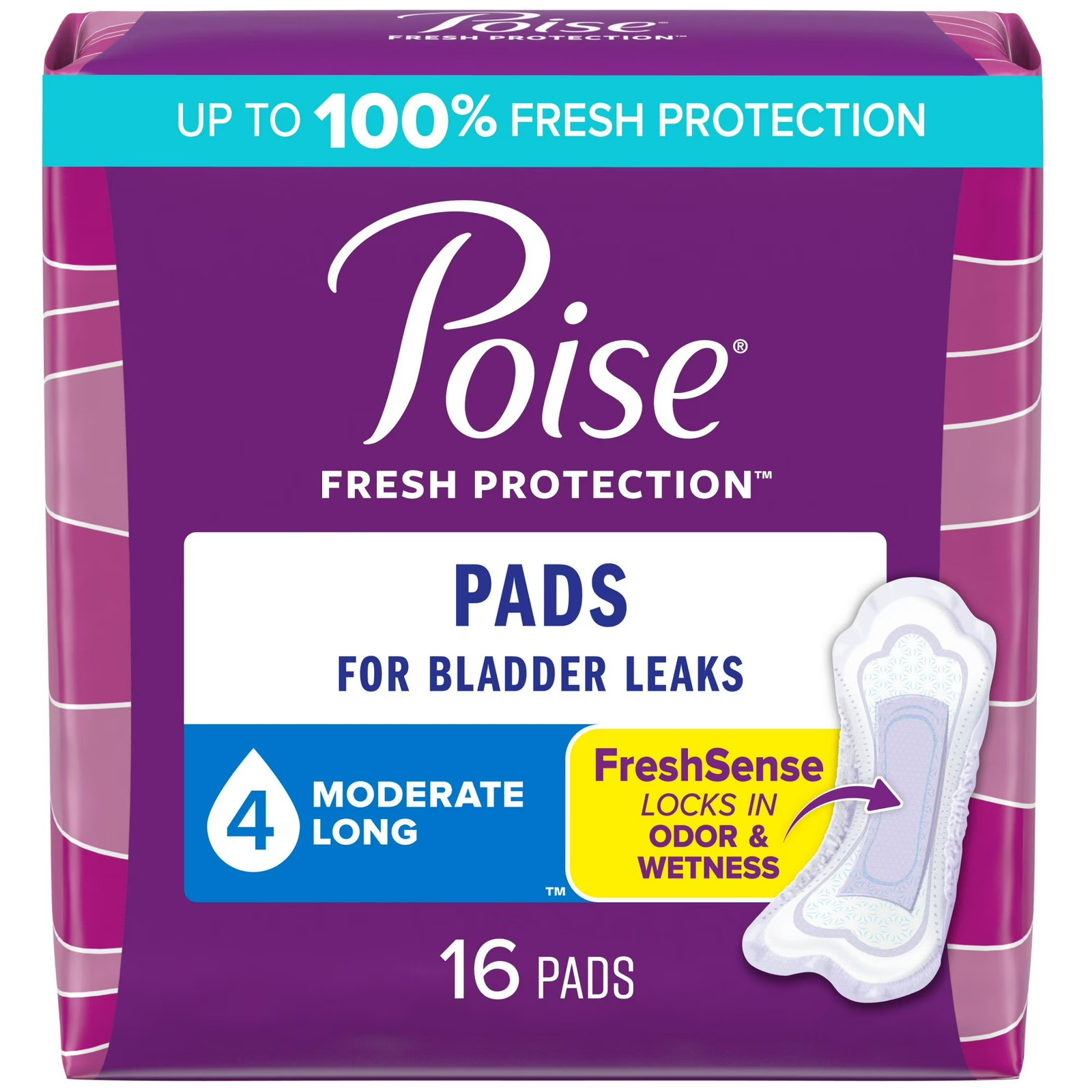 Always Discreet Incontinence Pads , Moderate Absorbency, Long 162ct