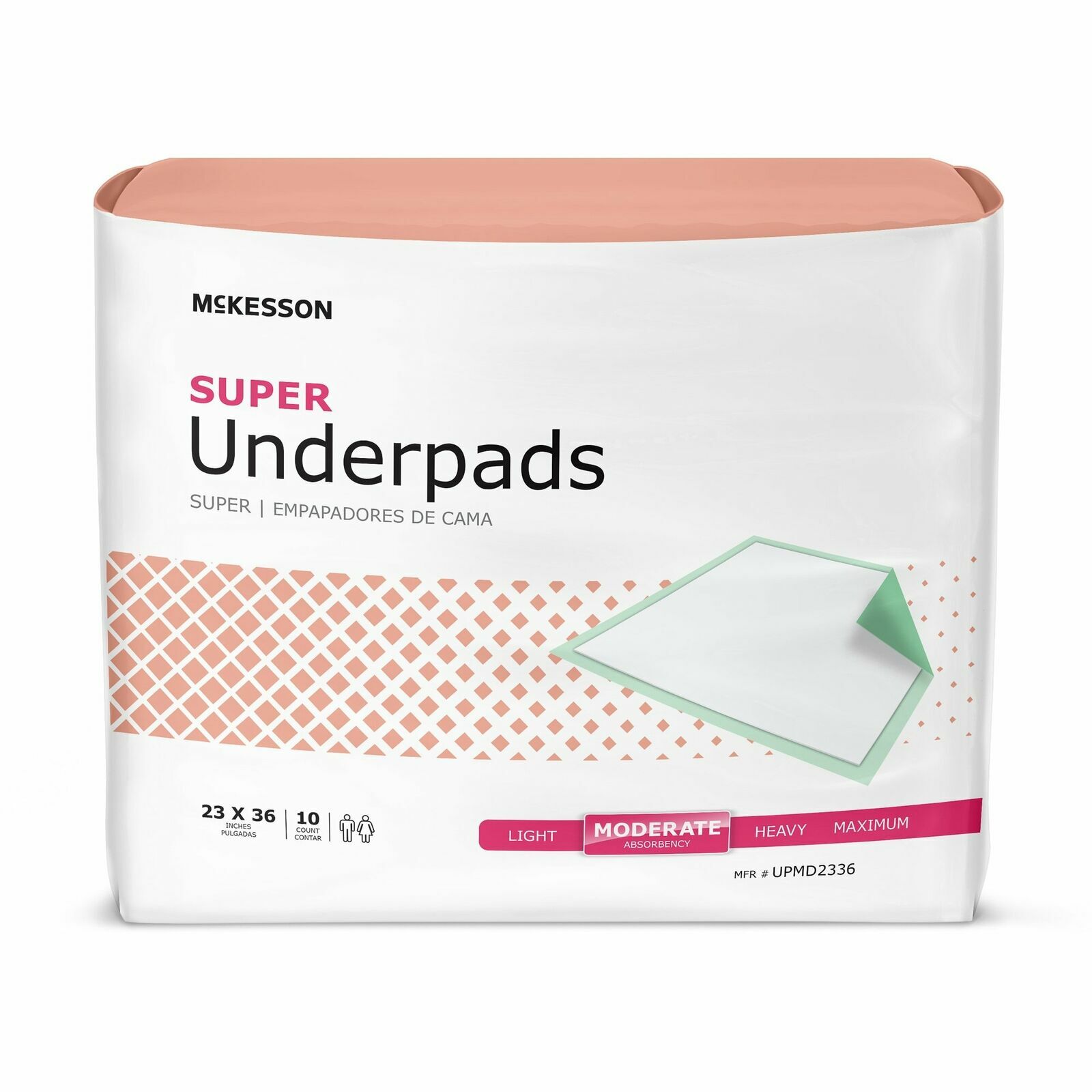 McKesson 23×36″ Super Adult Bed Pads Puppy Pet Training Disposable Underpads