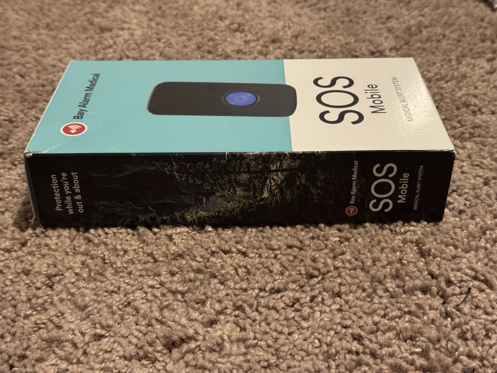 Bay Alarm Medical SOS Mobile GPS Alert Device WV091Z-BA Black, Water Resistant