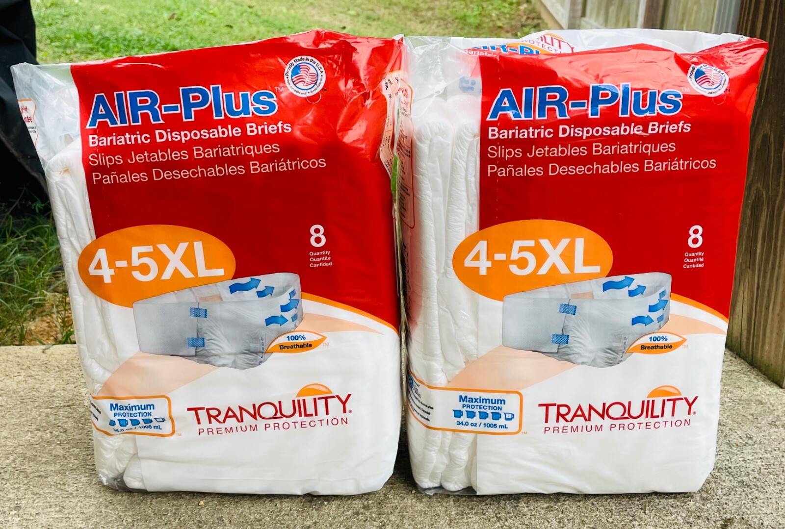 Tranquility Bariatric Incontinence Briefs 4-5XL Disposable Adult Diapers 70-108”