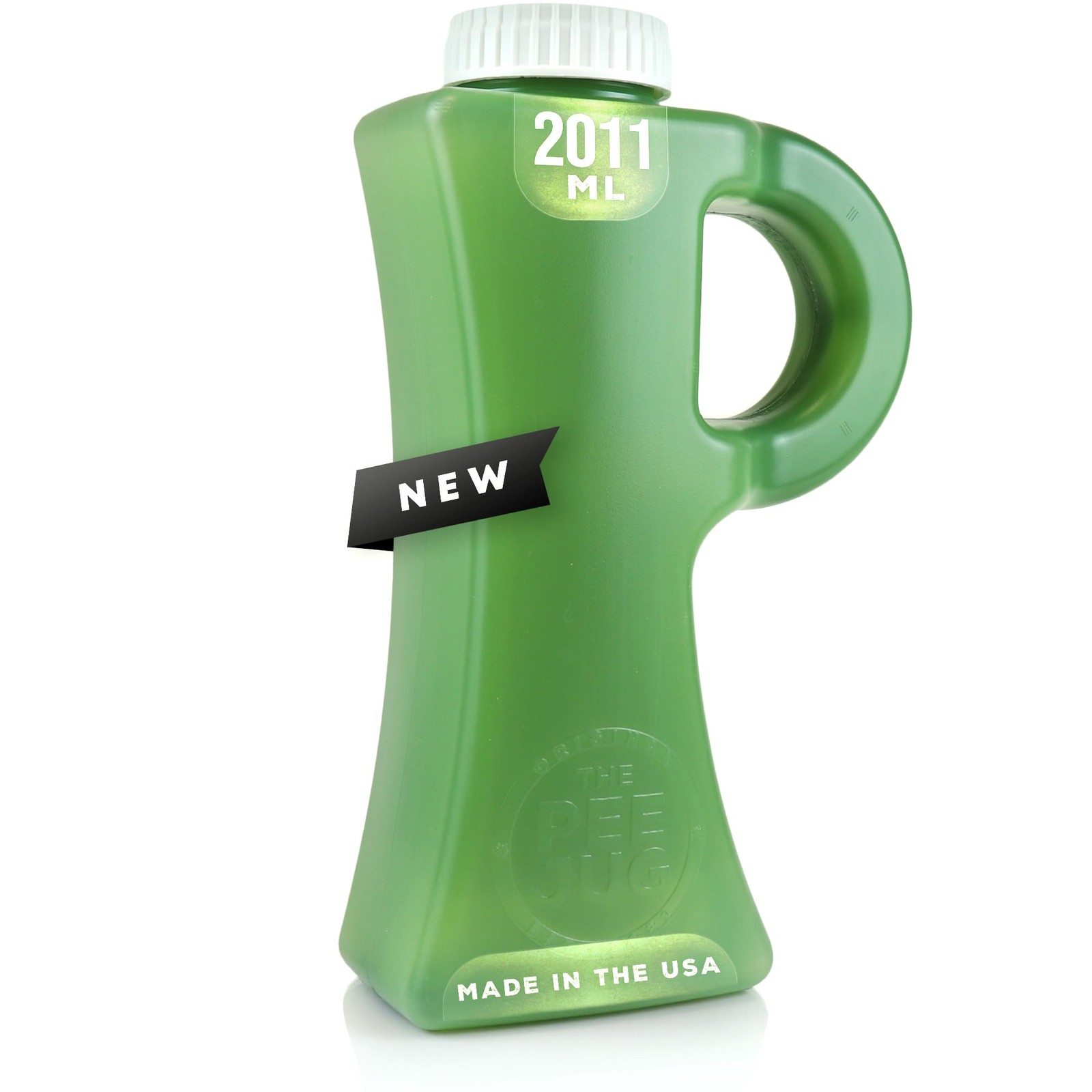 2011mL 68oz SpillProof Portable Urinal, Green