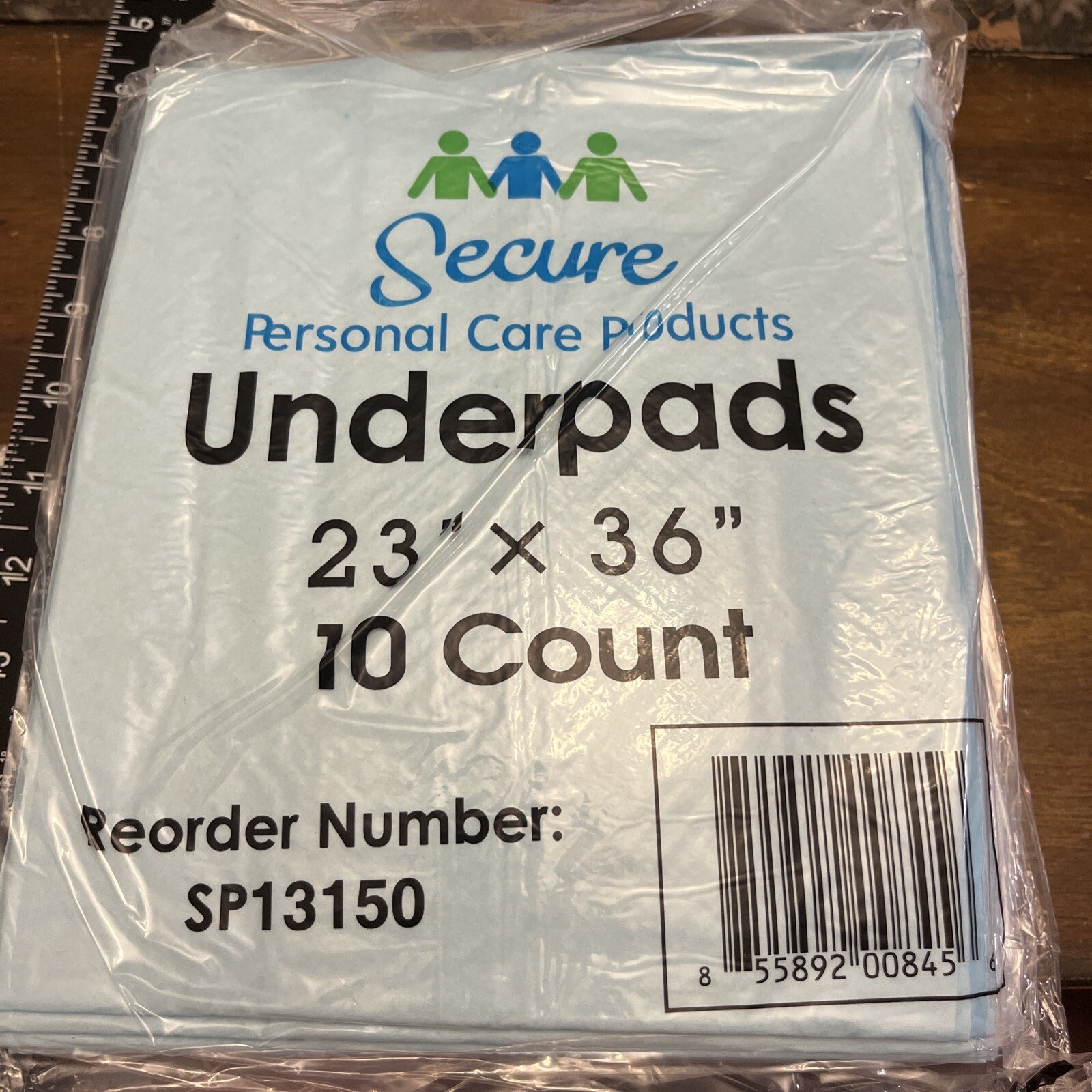 FREE SHIP 10 Count Secure Personal Care Products Underpads 23” x 36”NEW
