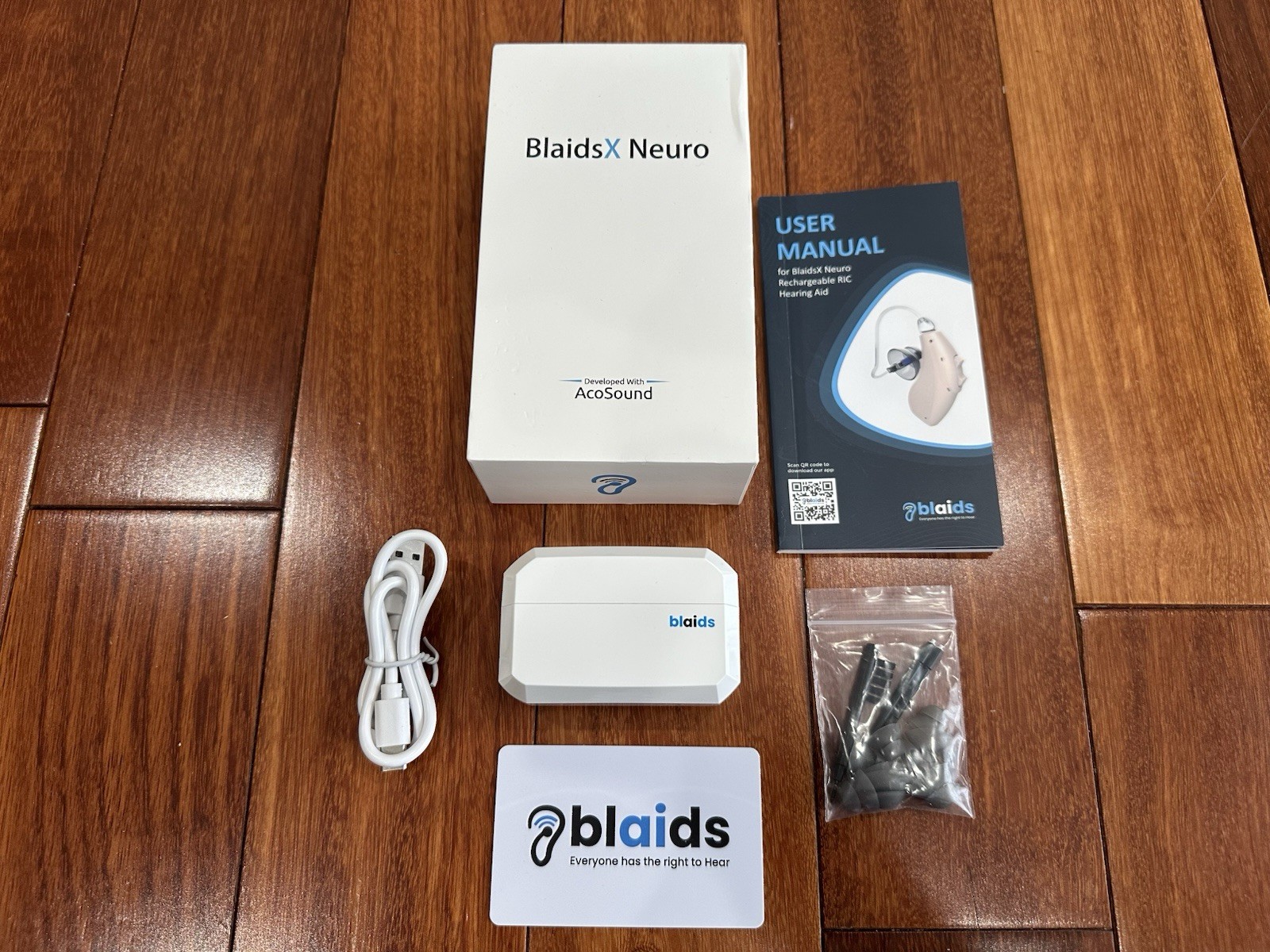 BlaidsX Neuro Rechargeable RIC + Programmable Hearing Aids