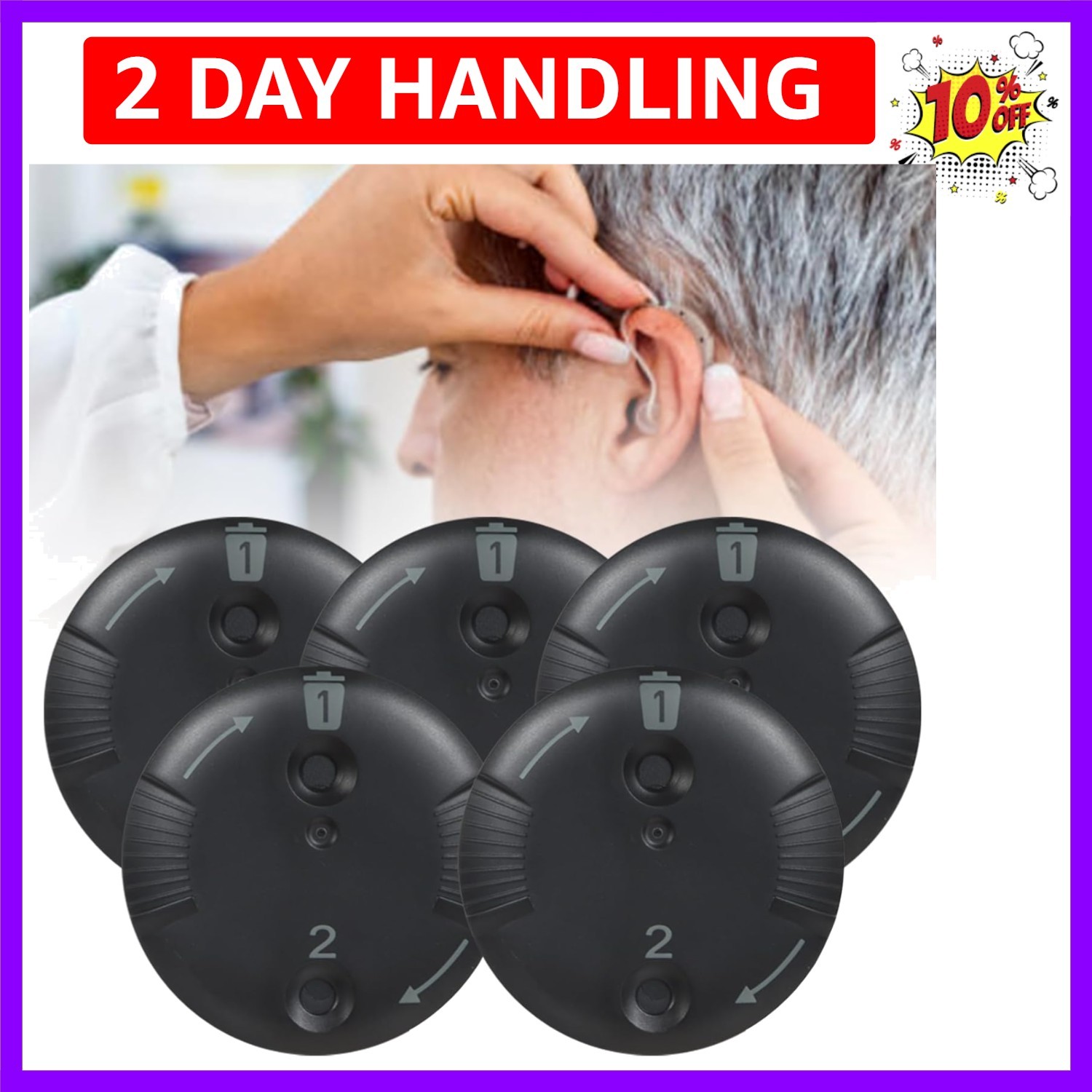 5 pack/40 pcs Cerushield Disk v2.0 098-0445 for phonak, Phonak Hearing Aid Ac…