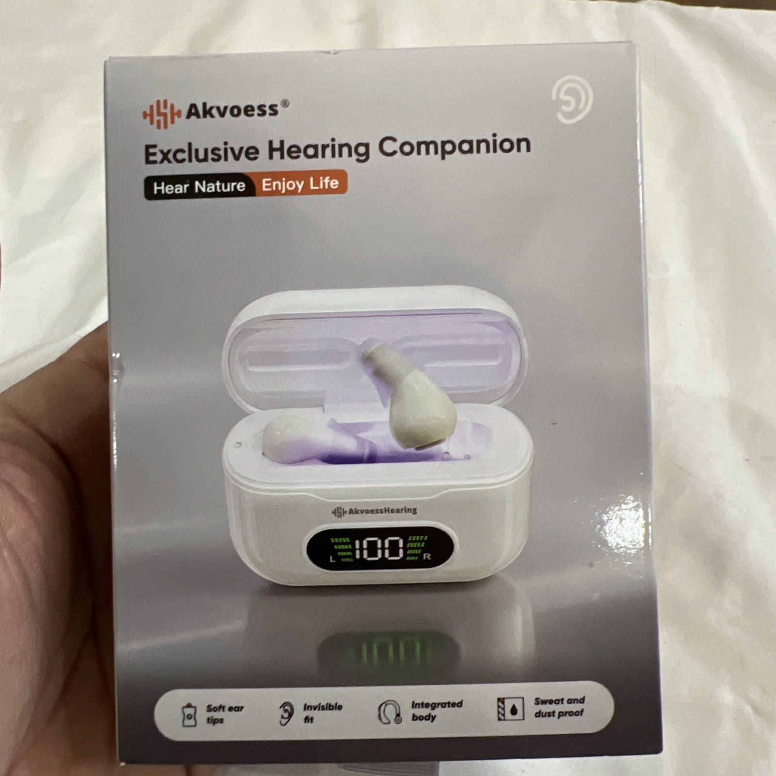 Hearing Aids for Seniors with Noise Cancellation & UV Cleaning, OTC 3 Scene M…