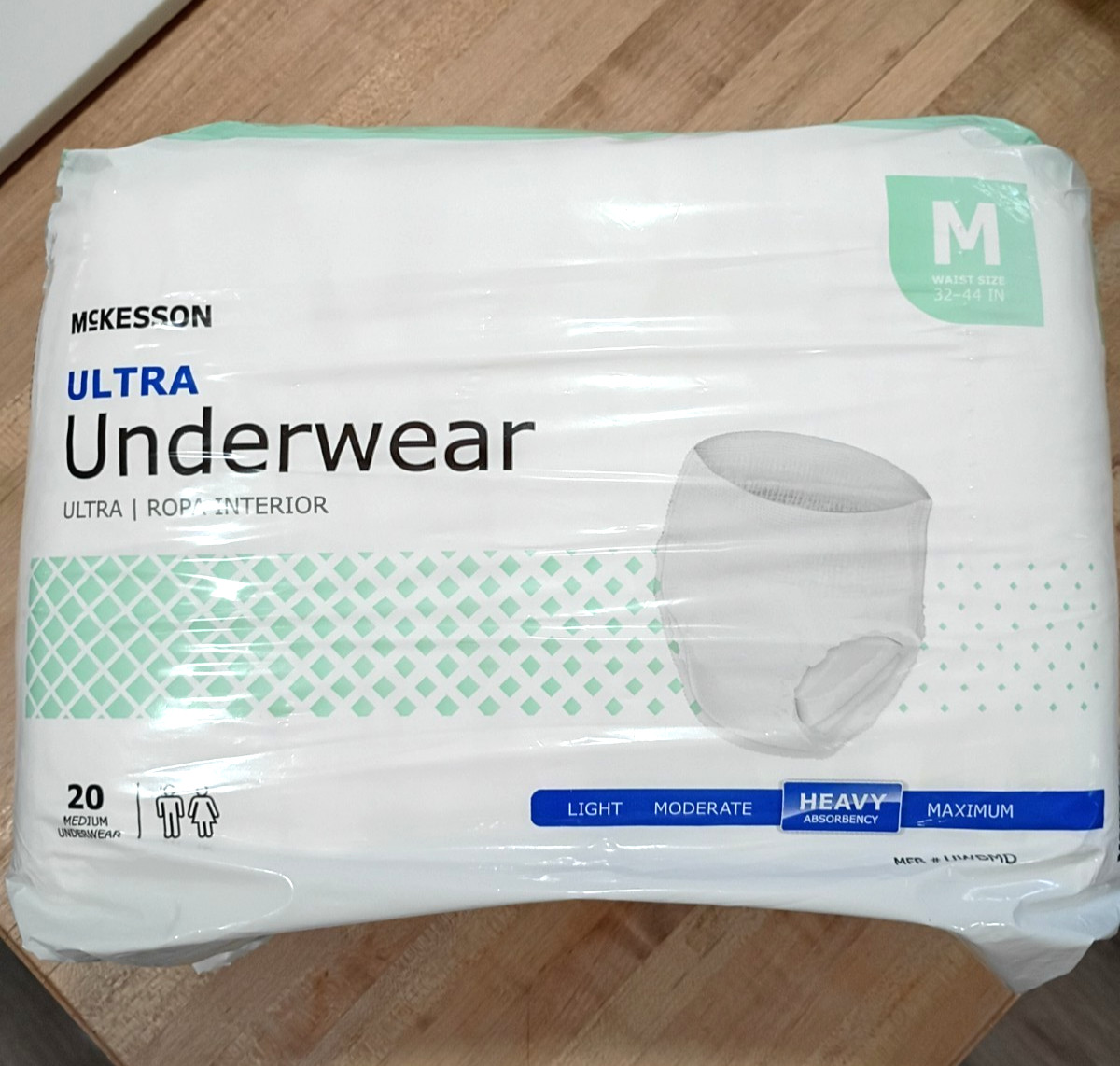McKesson Ultra Underwear Incontinence Pant – Medium Size (Pack of 20)