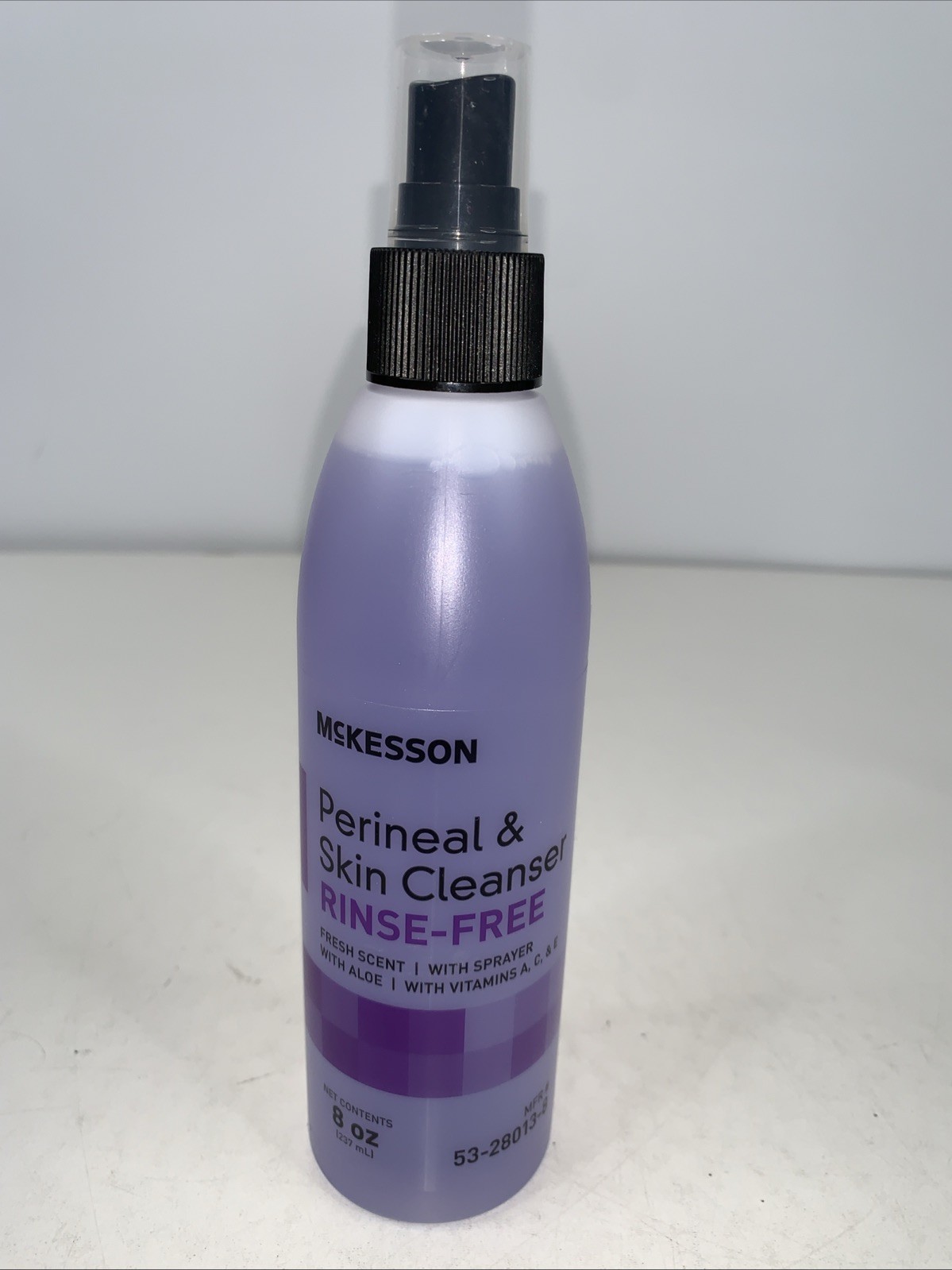 McKesson Rinse-Free Perineal Wash Scented Skin Cleanser 8 oz Pump Bottle