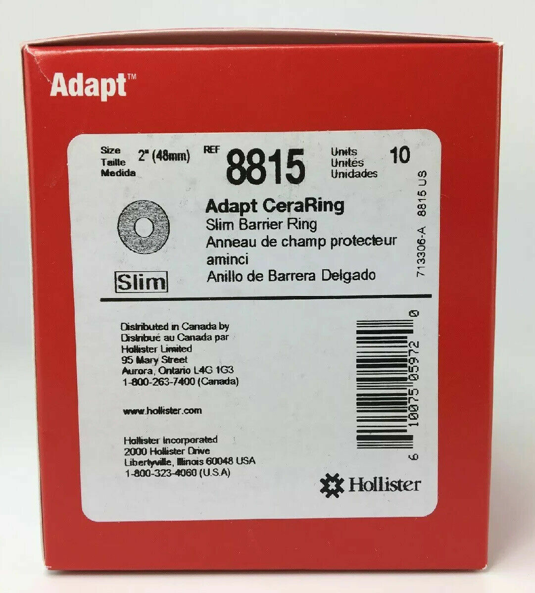 10 Adapt 8815 CeraRing Slim Barrier Ring 2″ Exp 04/2026-2030 USA