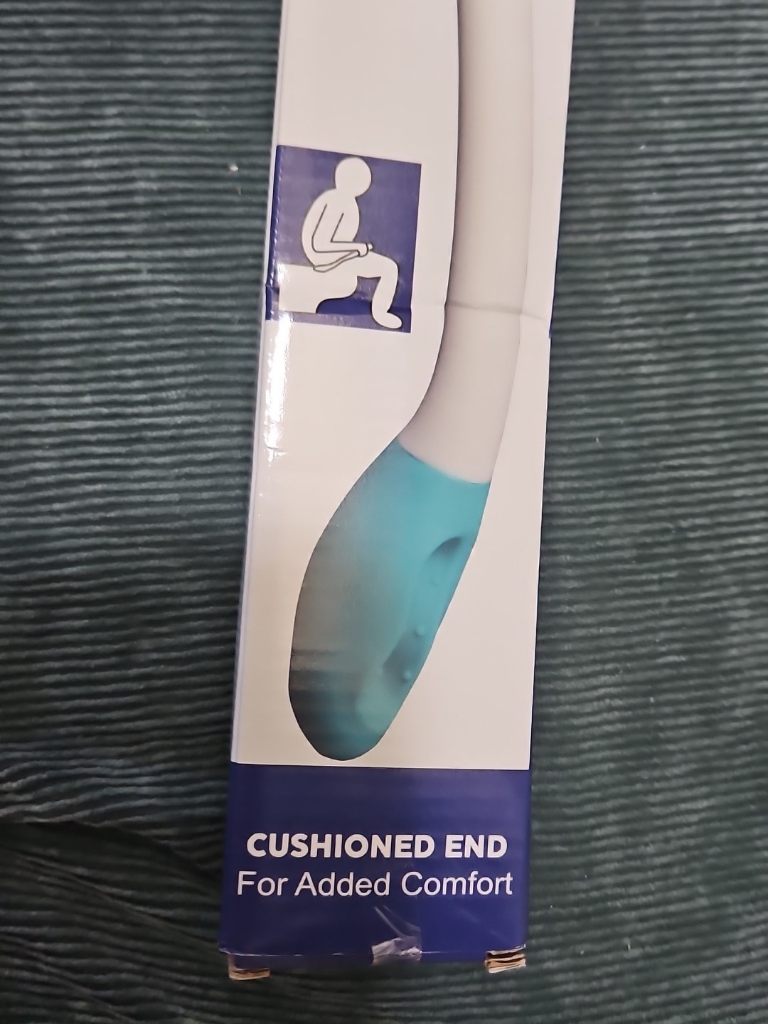 NIB Remedy Health Long Reach Cushioned End Comfort Wipe – White & Teal