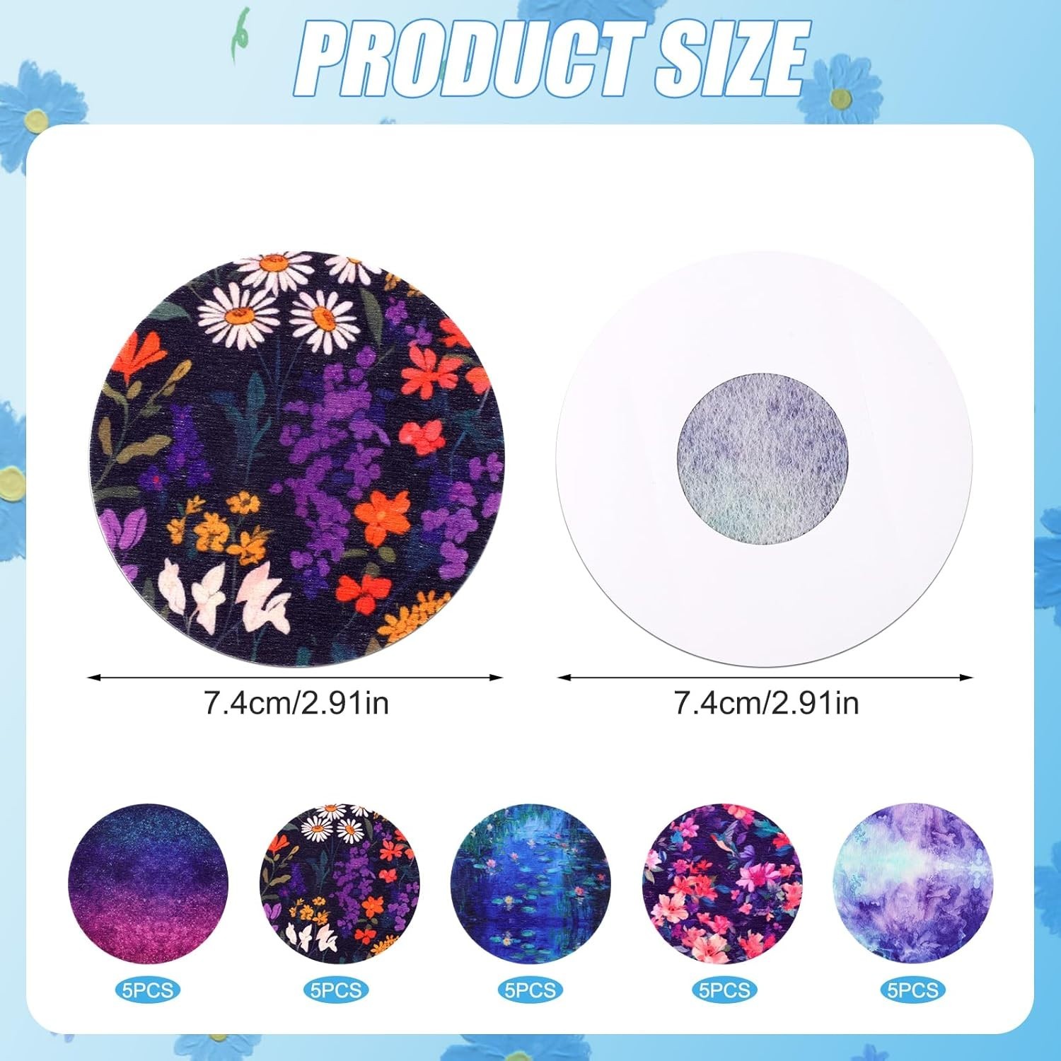 25pcs Sensor Covers Patch, Waterproof Non-Woven Fabric Sensor Overpatch for L../