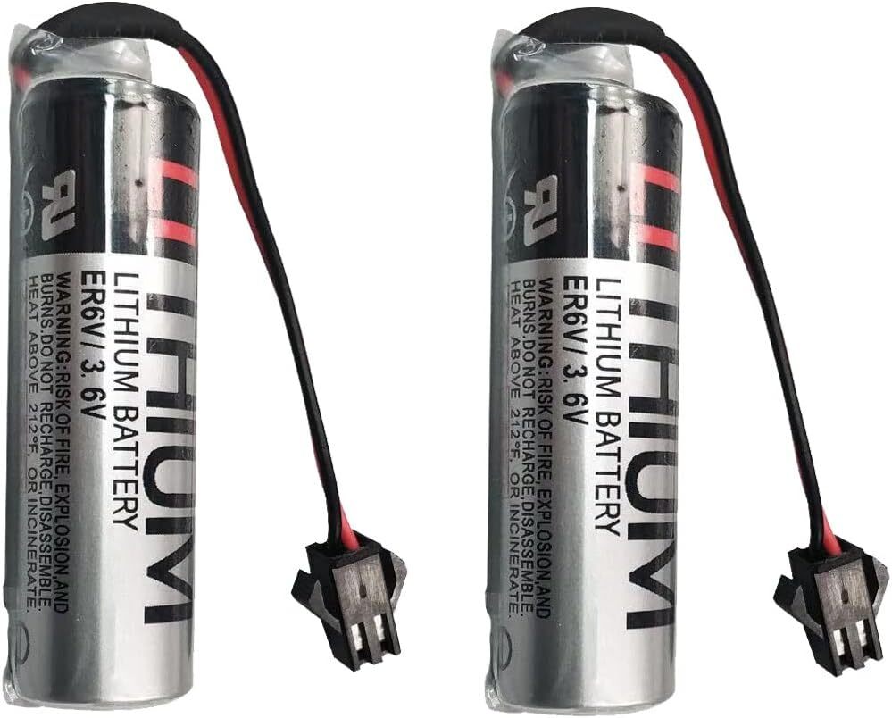 10Pcs ER6V/3.6V Battery for ER6VOTC Robot 5096-434 PLC Battery with SM Plug New