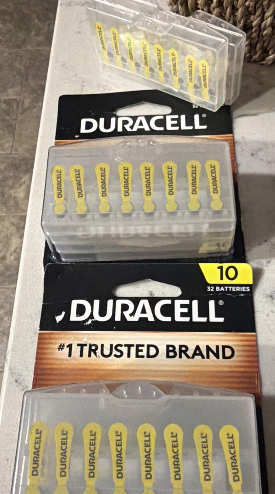 Duracell Hearing Aid Batteries Size 10 (80) – 2X32, 2×8 Pack DA10B32 Exp Mar-26