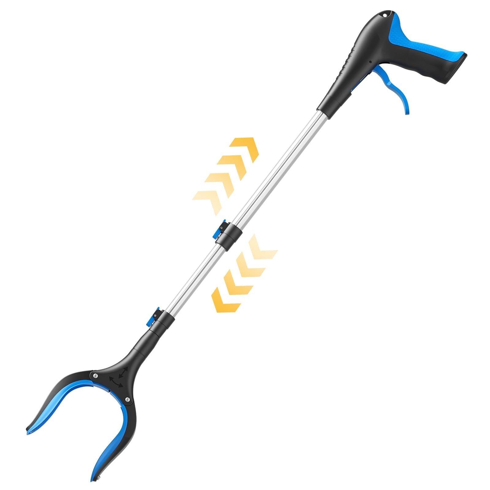 Telescopic Grabber Reacher Tool, 5Level Adjustable Length 23” to 41” Trash…