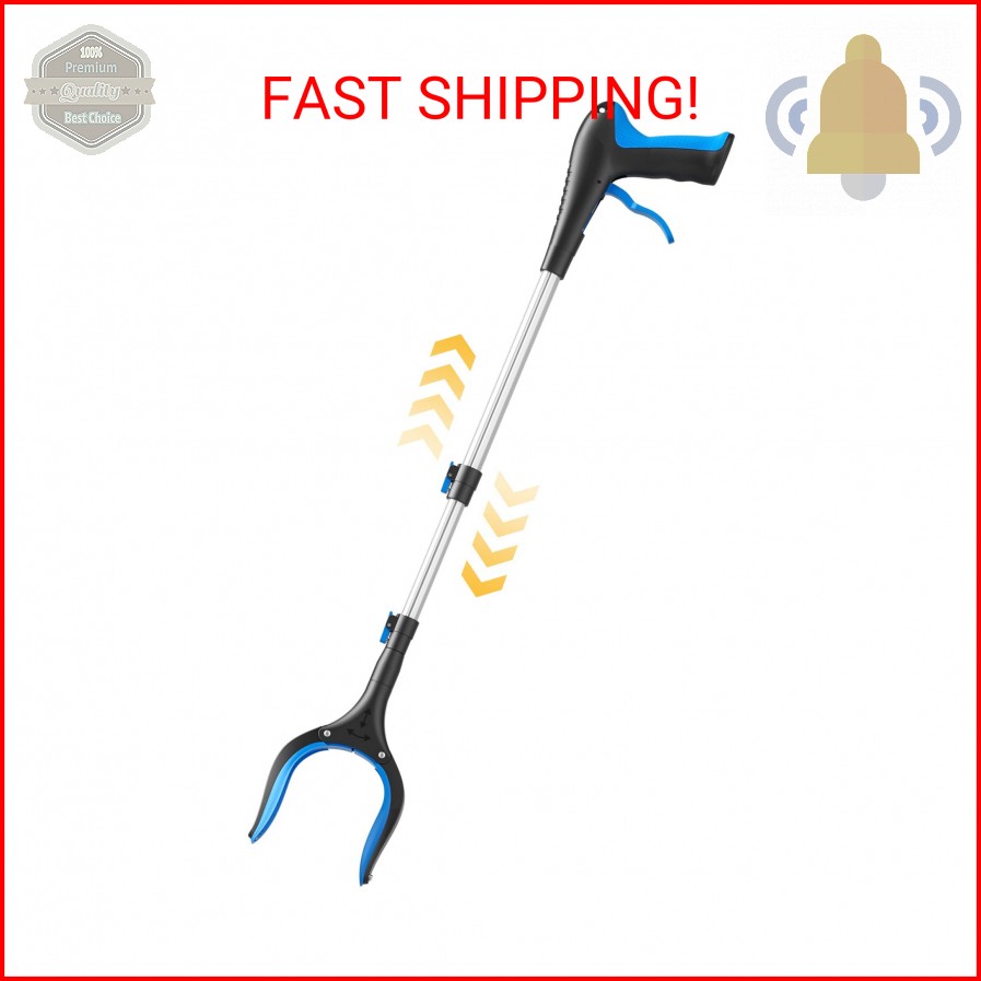 FGRHY Telescopic Grabber Reacher Tool, 5-Level Adjustable Length (23” to 41”)