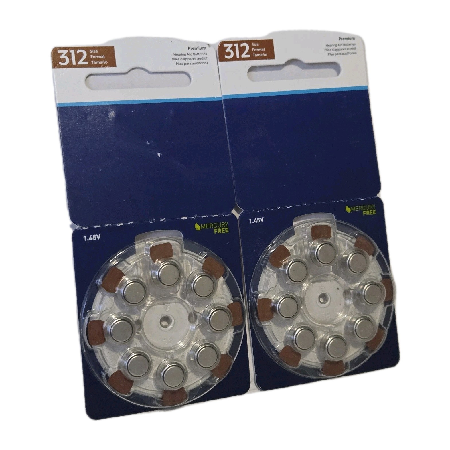 Hearing Aid Batteries Size 312 – 2 Packs – Premium Zinc Air – Exp 2028