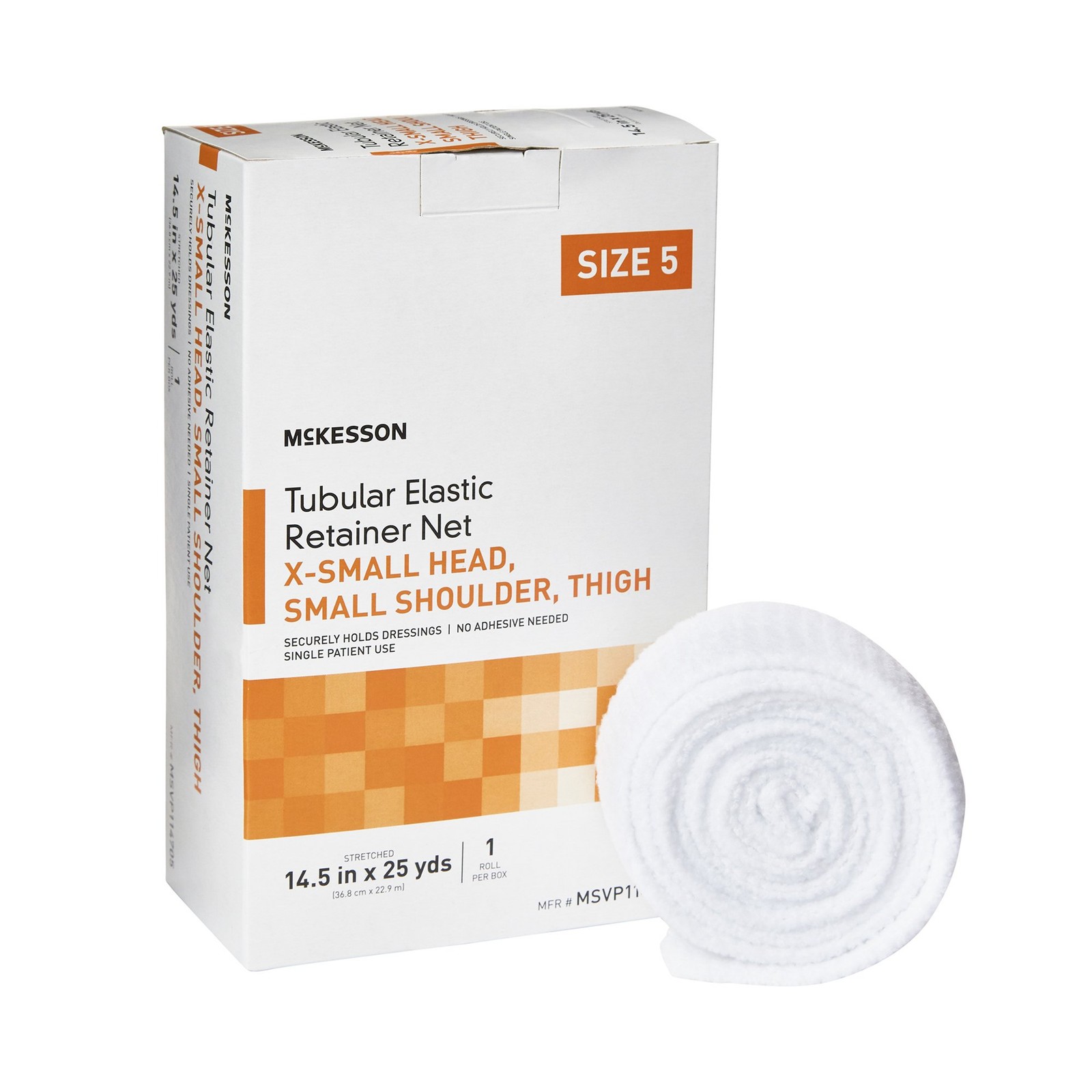 McKesson Elastic Net Retainer Dressing 14.5″ X 25 Yd Sz. 5 1 per Box