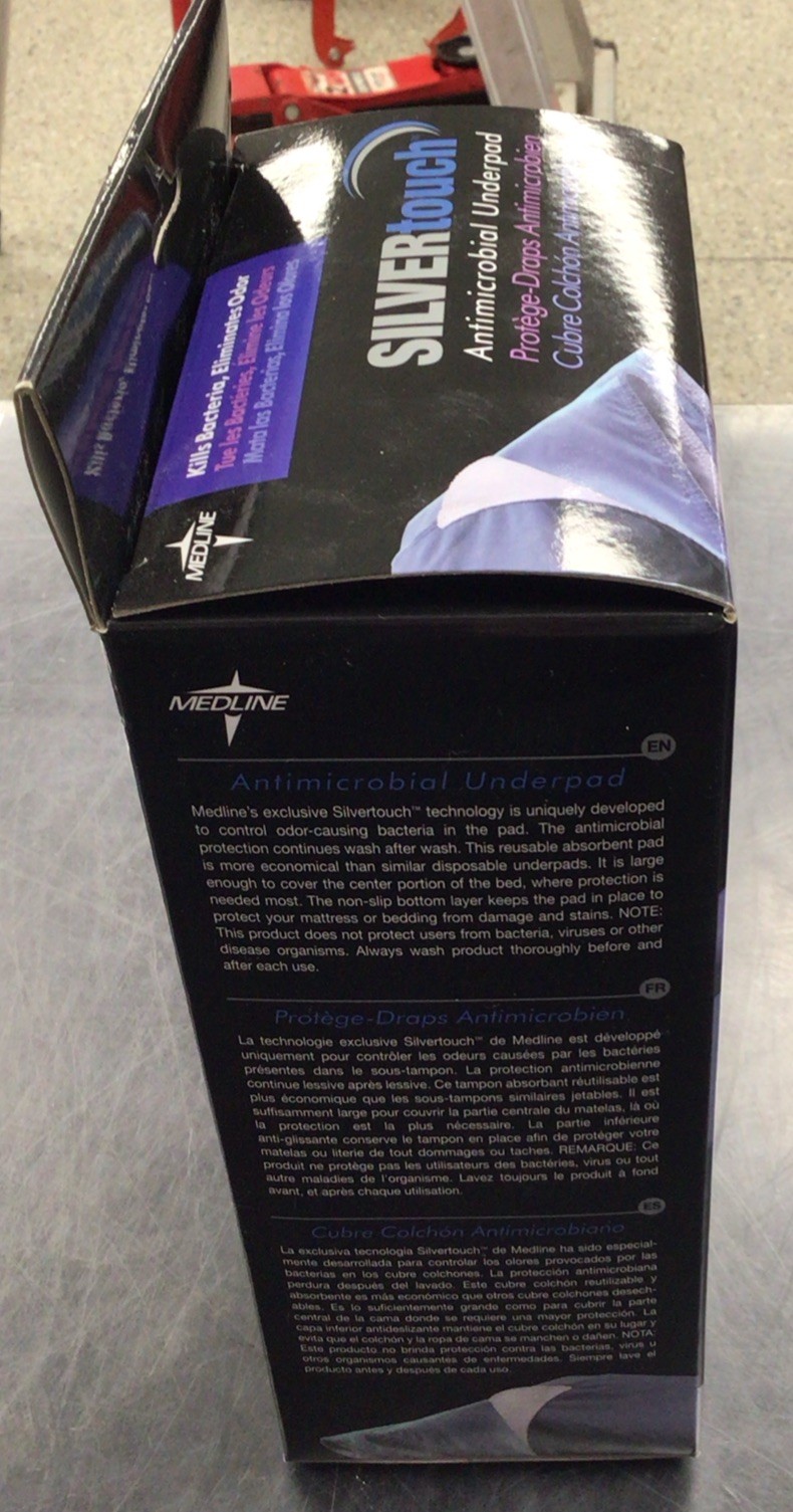 Medline Silvertouch Antimicrobial Underpad 32 in. X 36 in. *New in Box