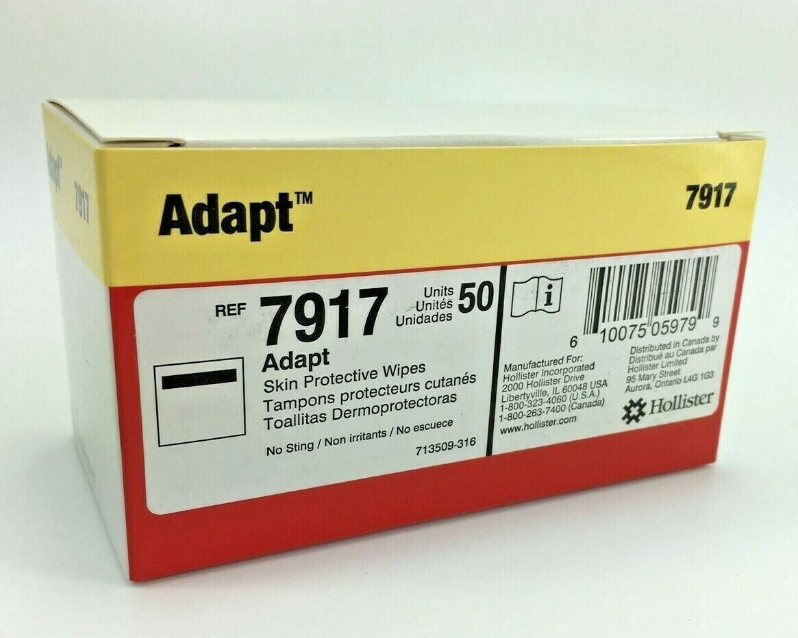 50 Hollister Adapt 7917 Skin Protective Wipes Exp. 2025-26
